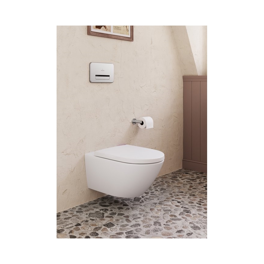 Villeroy & Boch TVA15101400061 - ELEMENTS tualetes papīra turētājs, spīdīga hroma apdare