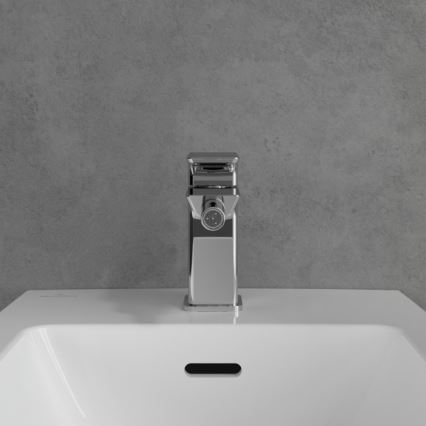 Villeroy & Boch TVB11200100061 - Bidē jaucējkrāns + uzspiežamais noteces aizbīdnis SUBWAY 3.0 spīdīgs hroms