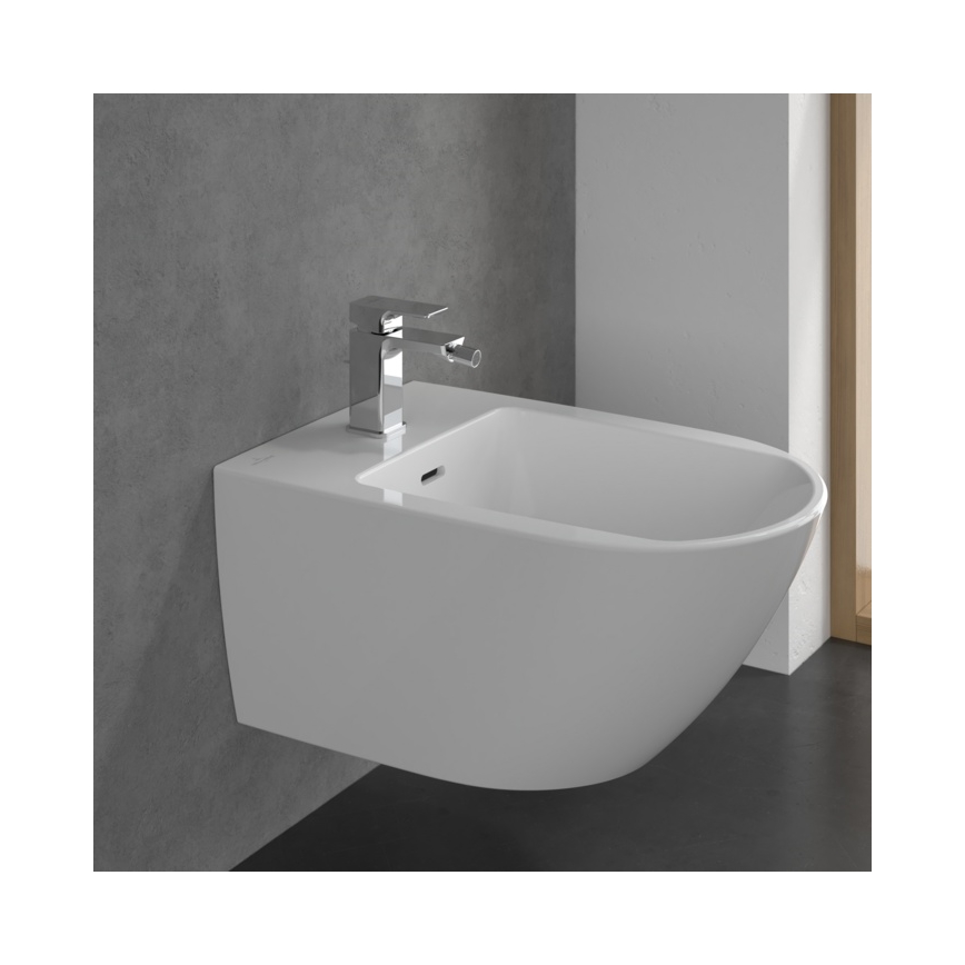 Villeroy & Boch TVB11200100061 - Bidē jaucējkrāns + uzspiežamais noteces aizbīdnis SUBWAY 3.0 spīdīgs hroms