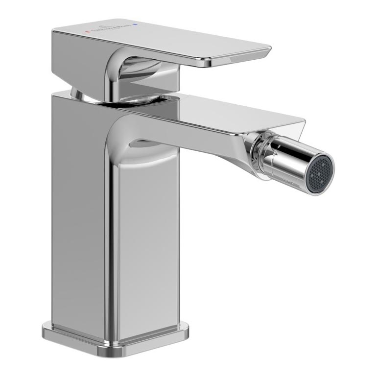 Villeroy & Boch TVB11200100061 - Bidē jaucējkrāns + uzspiežamais noteces aizbīdnis SUBWAY 3.0 spīdīgs hroms