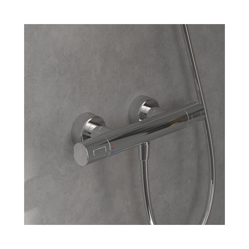 Villeroy & Boch TVS00001700061 - Termostatiskais dušas jaucējkrāns TAPS&FITINGS spīdīgs hroms