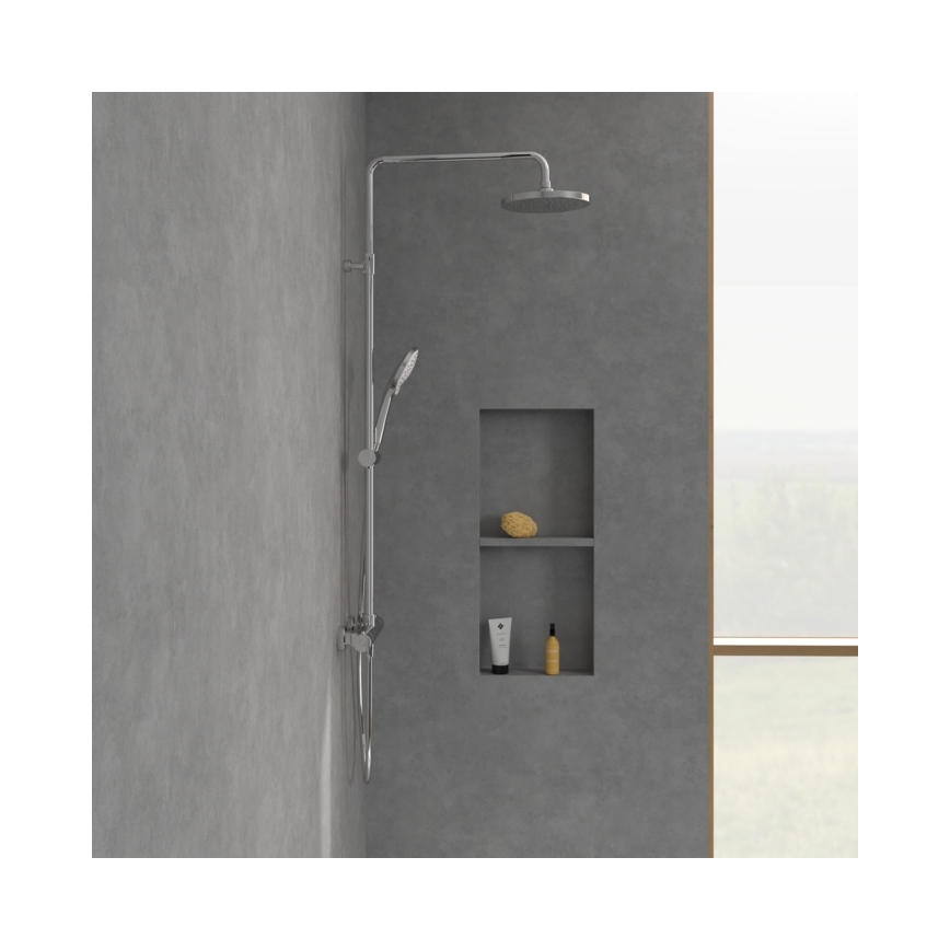 Villeroy & Boch TVS10900200061 - Dušas komplekts ar jaucējkrānu UNIVERSAL glancēts hroms