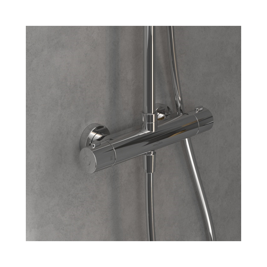 Villeroy & Boch TVS10900200061 - Dušas komplekts ar jaucējkrānu UNIVERSAL glancēts hroms