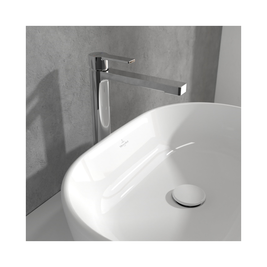 Villeroy & Boch TVW10300500061 - Izlietnes jaucējkrāns + noteces komplekts ARCHITECTURA 32,9 cm spīdīgs hroms