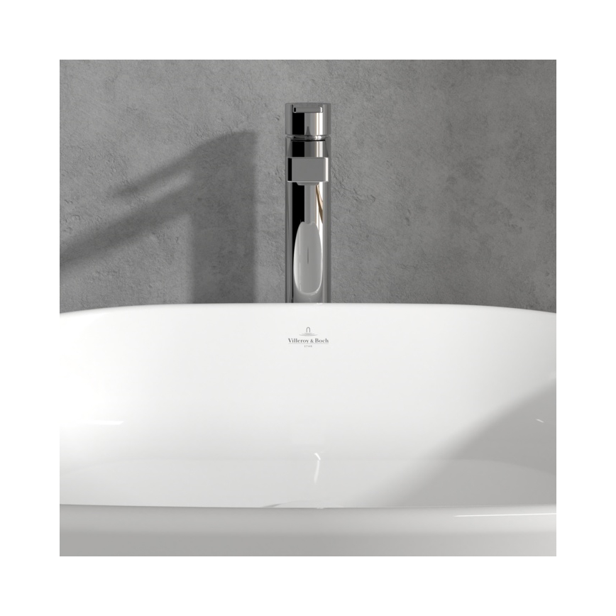 Villeroy & Boch TVW10300500061 - Izlietnes jaucējkrāns + noteces komplekts ARCHITECTURA 32,9 cm spīdīgs hroms