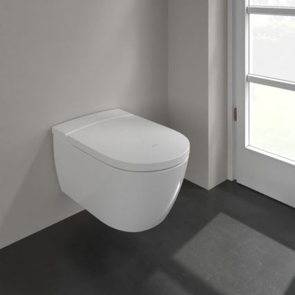 Villeroy & Boch V0E100R1 - karājams bidē ar SoftClose sēdekli VICLEAN, keramika/balta + tālvadības pults