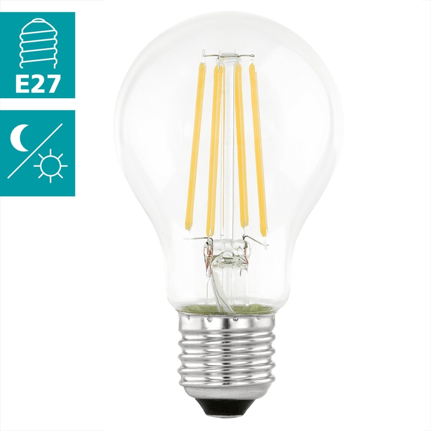 VINTAGE LED spuldze A60 ar krēslas sensoru E27/6W/230V 3000K - Eglo 11886
