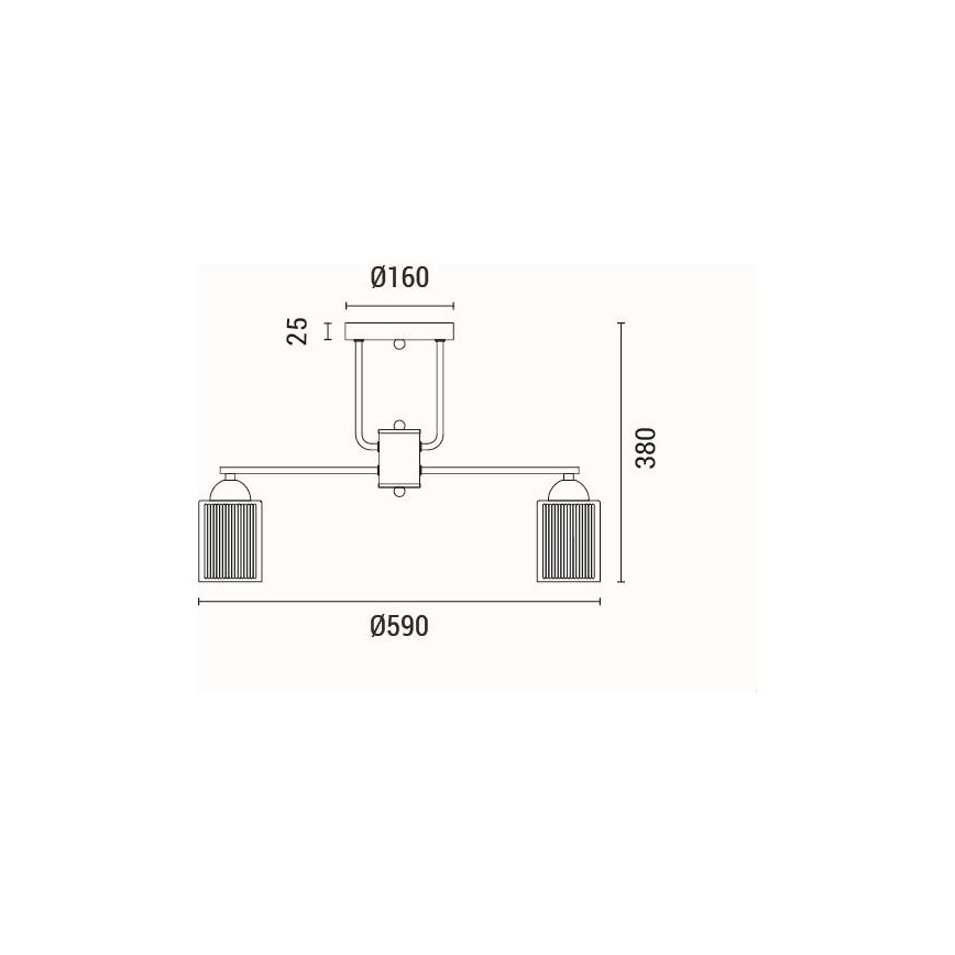 Virsapmetuma lustra 3xE27/60W/230V