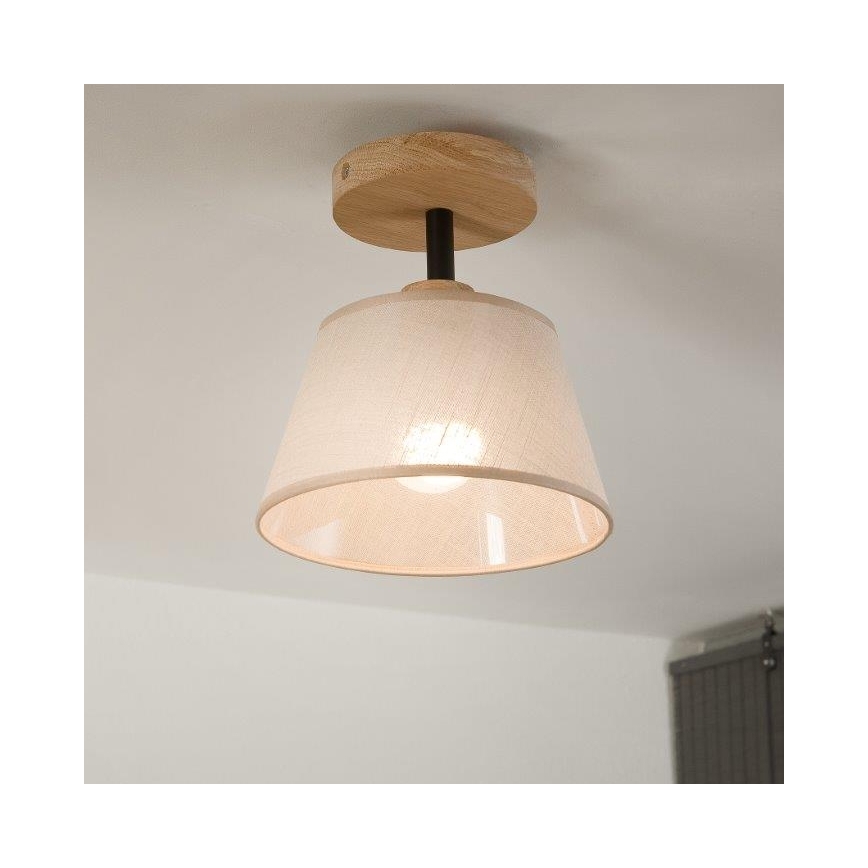 Virsapmetuma lustra ANTONIO 1xE14/60W/230V bēša/ozols