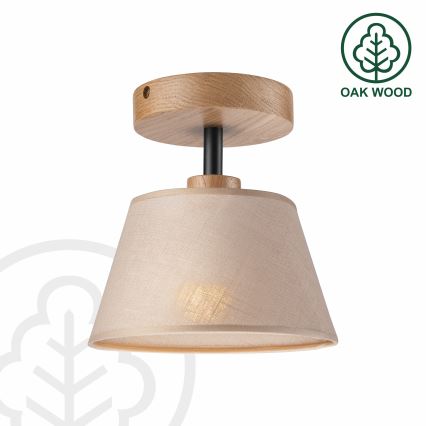 Virsapmetuma lustra ANTONIO 1xE14/60W/230V bēša/ozols