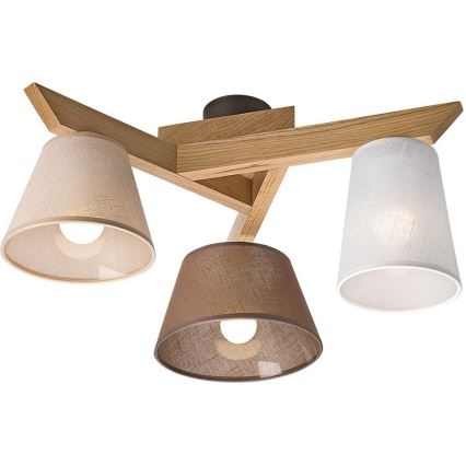 Virsapmetuma lustra ANTONIO 3xE14/40W/230V ozolkoks