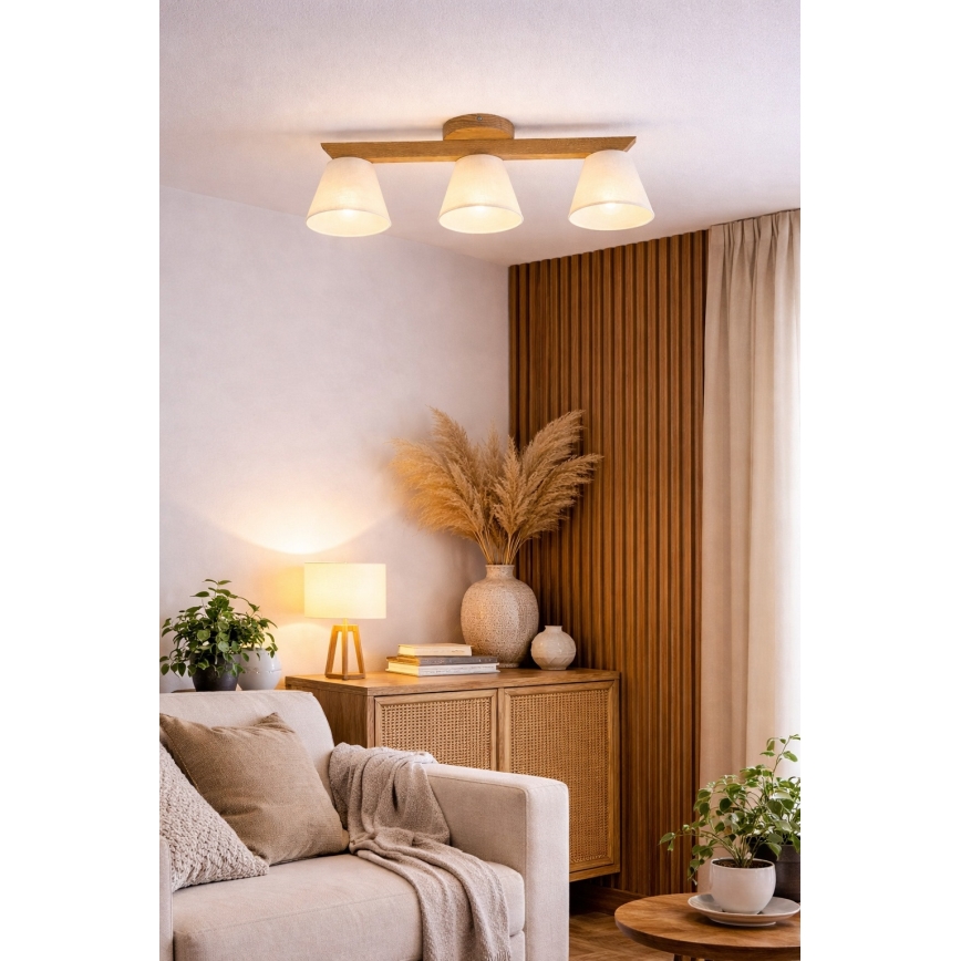 Virsapmetuma lustra ANTONIO 3xE14/40W/230V ozols