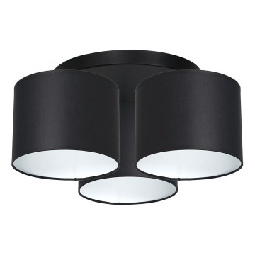 Virsapmetuma lustra ARDEN 3xE27/60W/230V melna/balta