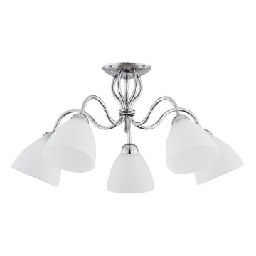Virsapmetuma lustra ARIEL 5xE27/15W/230V spīdīgi hromēts