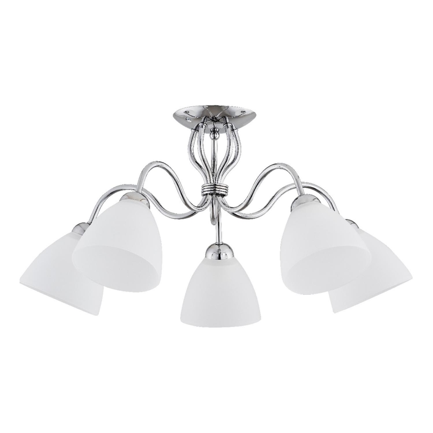 Virsapmetuma lustra ARIEL 5xE27/15W/230V spīdīgi hromēts