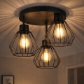 Virsapmetuma lustra AUDREY 3xE27/60W/230V melna