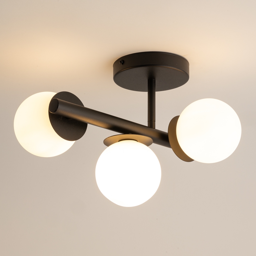 Virsapmetuma lustra AVOLA 3xG9/12W/230V melna