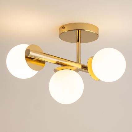Virsapmetuma lustra AVOLA 3xG9/12W/230V zelta