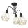 Virsapmetuma lustra BERGEN 3xE27/60W/230V melna/zelta