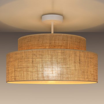 Virsapmetuma lustra BOHO 1xE27/60W/230V bēša