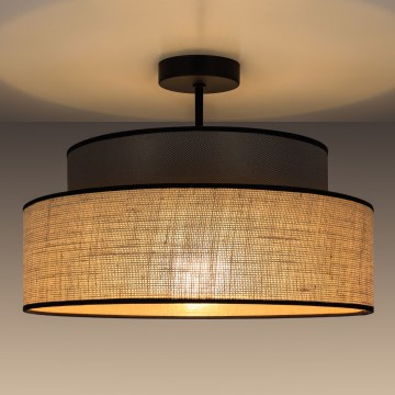 Virsapmetuma lustra BOHO 1xE27/60W/230V brūna/bēša