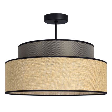 Virsapmetuma lustra BOHO 1xE27/60W/230V brūna/bēša