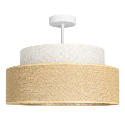 Virsapmetuma lustra BOHO 1xE27/60W/230V d. 40 cm krēmkrāsa/bēša