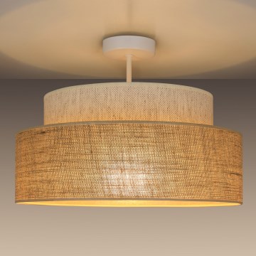 Virsapmetuma lustra BOHO 1xE27/60W/230V krēmkrāsa/bēša