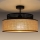 Virsapmetuma lustra BOHO 1xE27/60W/230V melna/rotanga
