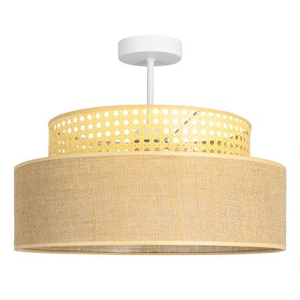 Virsapmetuma lustra BOHO 1xE27/60W/230V rotanga
