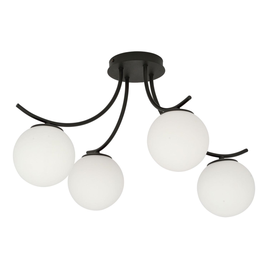 Virsapmetuma lustra BOSTON 4xE14/10W/230V melna