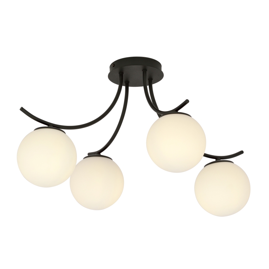 Virsapmetuma lustra BOSTON 4xE14/10W/230V melna