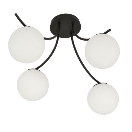 Virsapmetuma lustra BOSTON 4xE14/10W/230V melna