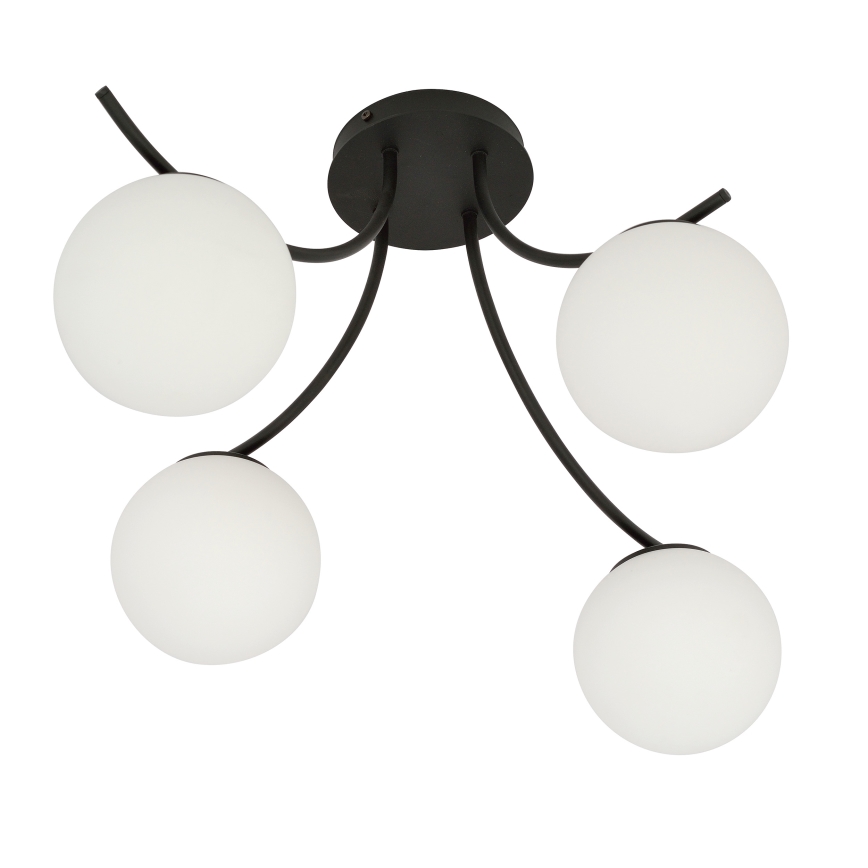 Virsapmetuma lustra BOSTON 4xE14/10W/230V melna