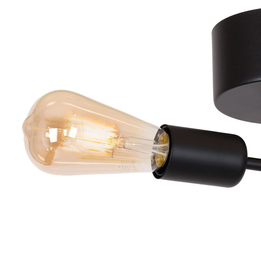 Virsapmetuma lustra BRENDA 2xE27/60W/230V melna