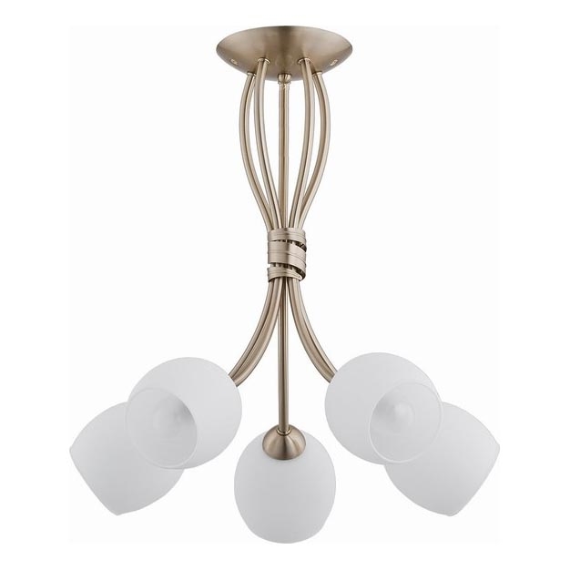Virsapmetuma lustra BUENA 5xE14/10W/230V zelta