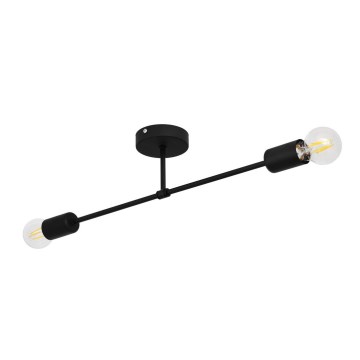Virsapmetuma lustra CAMBRIDGE 2xE27/15W/230V melna