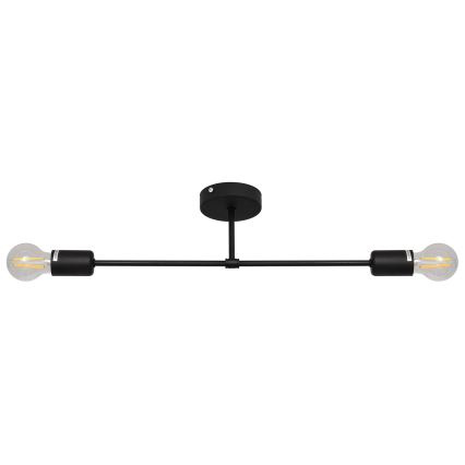 Virsapmetuma lustra CAMBRIDGE 2xE27/15W/230V melna