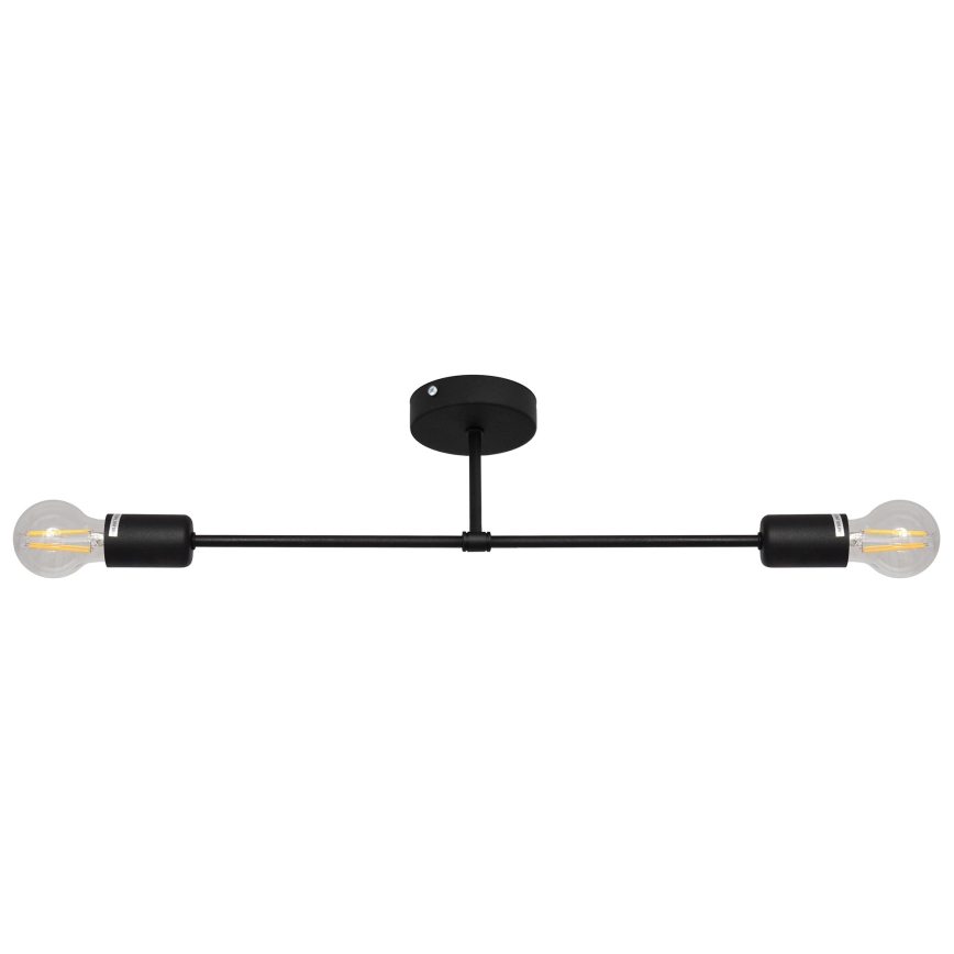 Virsapmetuma lustra CAMBRIDGE 2xE27/15W/230V melna