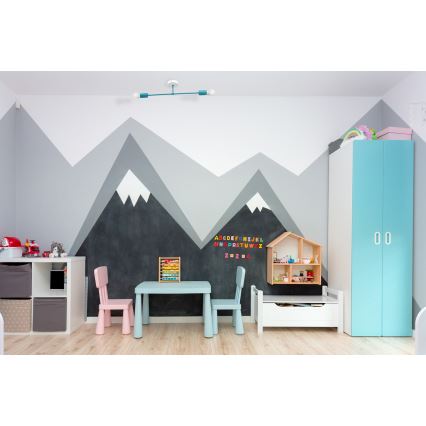 Virsapmetuma lustra CAMBRIDGE 2xE27/15W/230V zila