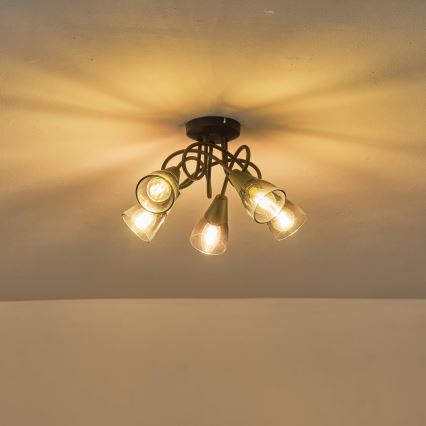 Virsapmetuma lustra CLASSY 5xE14/7W/230V