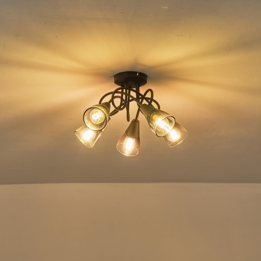 Virsapmetuma lustra CLASSY 5xE14/7W/230V