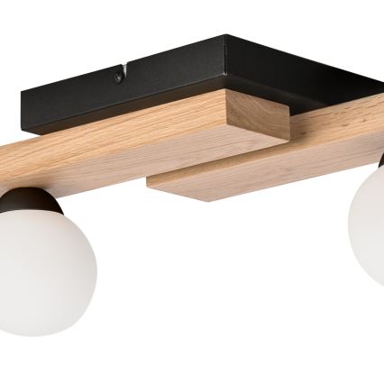 Virsapmetuma lustra CORTINA 4xG9/5W/230V melna/ozols