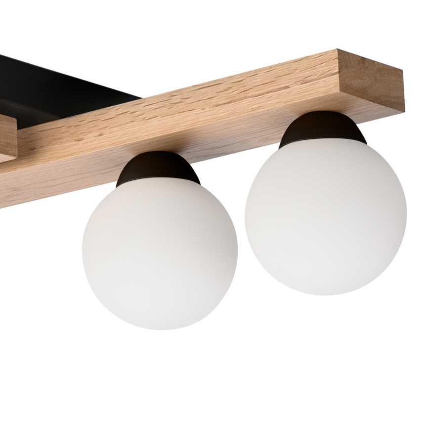 Virsapmetuma lustra CORTINA 4xG9/5W/230V melna/ozols
