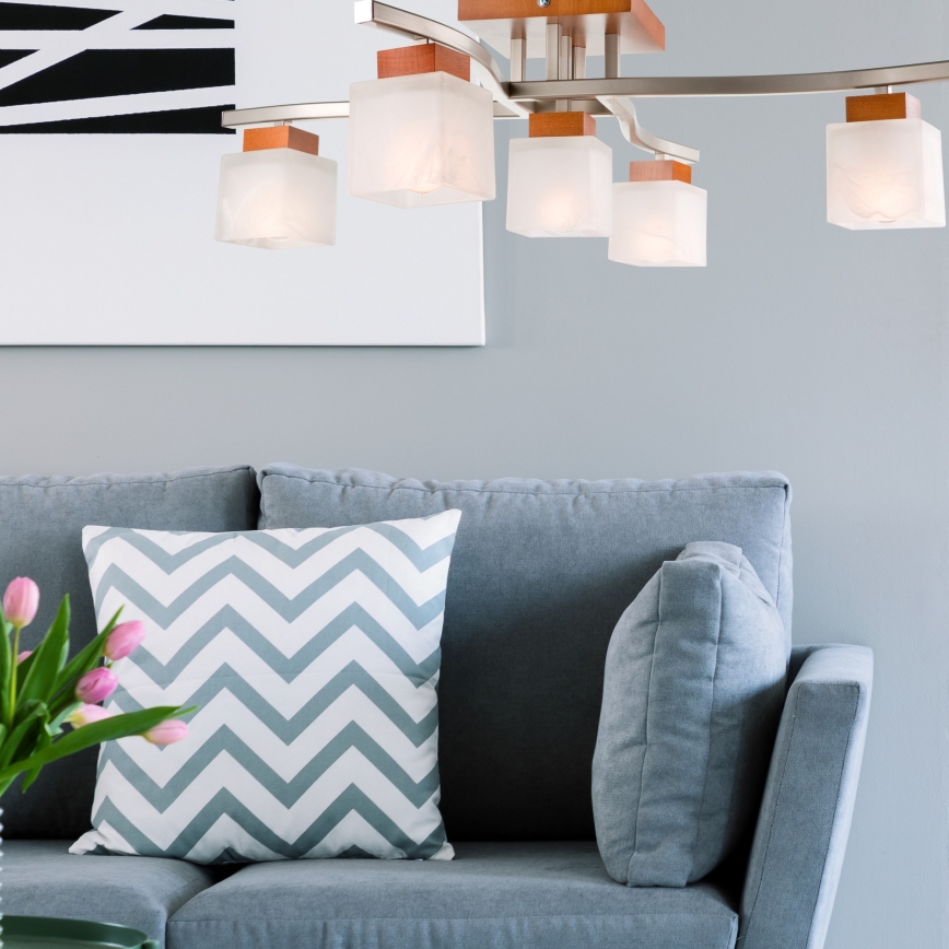 Virsapmetuma lustra DANA 5xE14/40W/230V dižskābardis