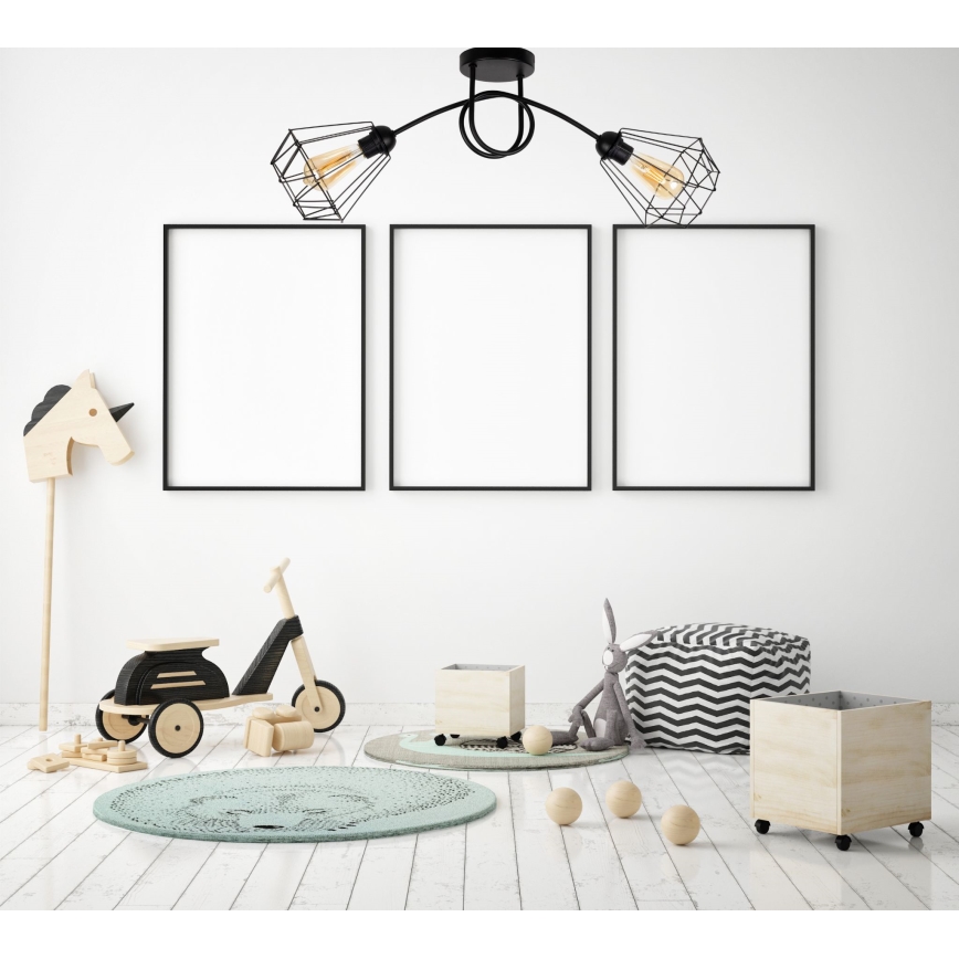 Virsapmetuma lustra DIAMENT 2xE27/60W/230V