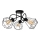 Virsapmetuma lustra DIAMENT 3xE27/60W/230V