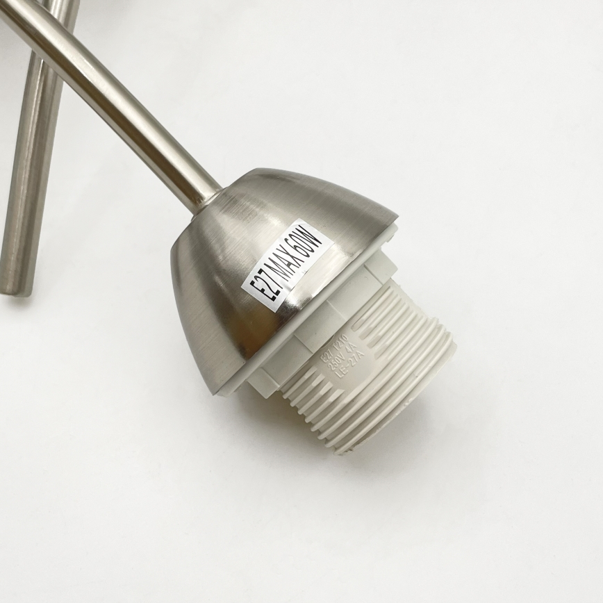 Virsapmetuma lustra DONNA 3xE27/60W/230V niķelis