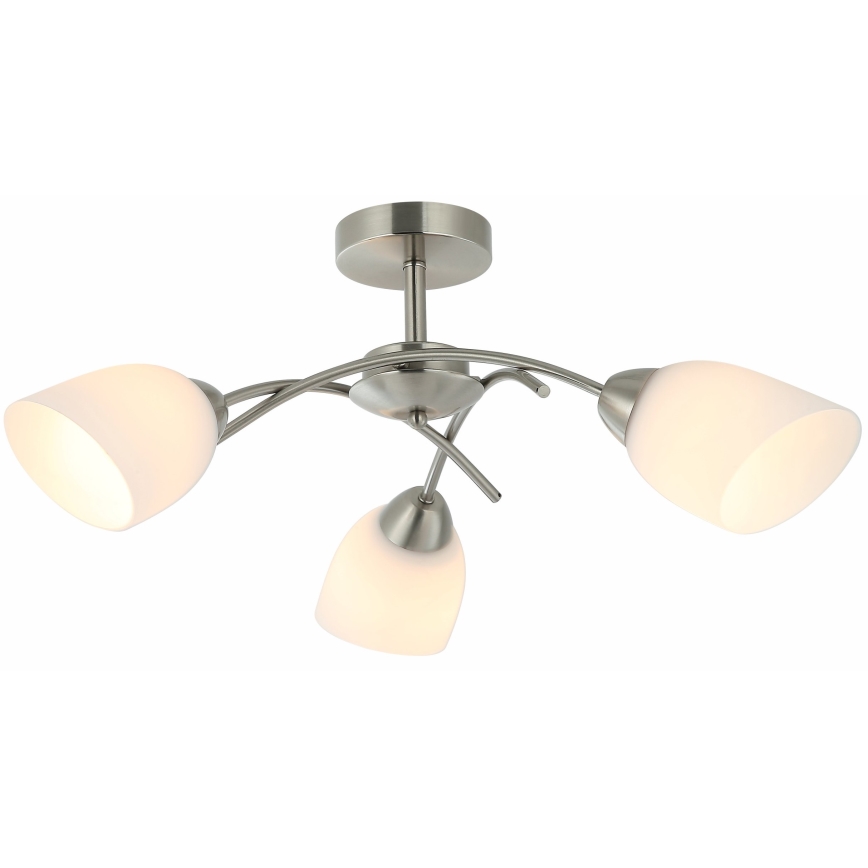 Virsapmetuma lustra DONNA 3xE27/60W/230V niķelis