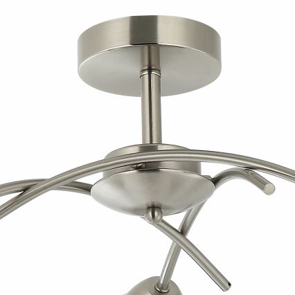 Virsapmetuma lustra DONNA 3xE27/60W/230V niķelis
